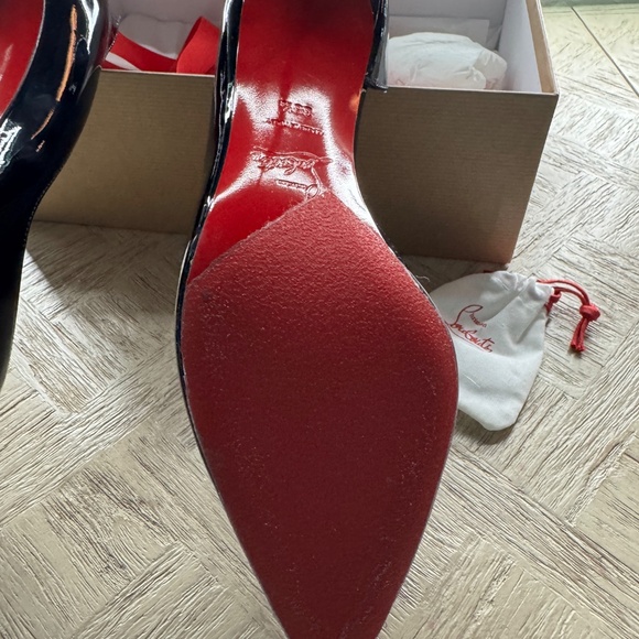 Christian Louboutin IRIZA 70 Patent Pumps โ Black (Size 38.5) - Picture 14 of 15